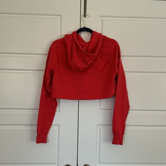 Women’s coral cropped Gymshark hoodie - Picture 3 of 3